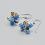 Tami Earrings in Blue and Brown
