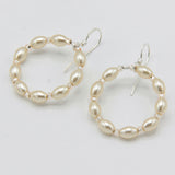 Hannah Earrings In White Pearls