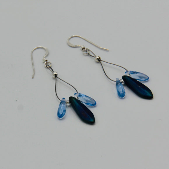 Janet Maxi Earrings in Blue