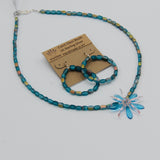 Elizabeth Beaded Necklace in Blue
