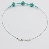 Trixie Beaded Necklace in Turquoise Green