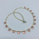 Rosie Necklace in Shiny Light Pink