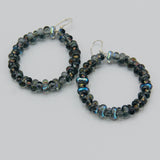 Hannah Earrings in Gray with Shine