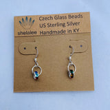 Emily Earrings in Rainbow Colors and Silver