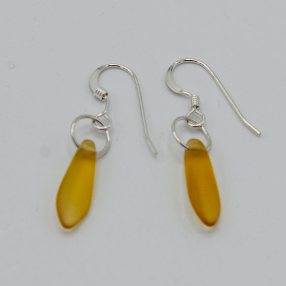 Jane Earrings in Matte Golden Yellow