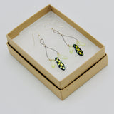 Janet Maxi Earrings in Laser Etched Checkered and Illuminating