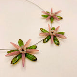 Anna Necklace in Pink and Green